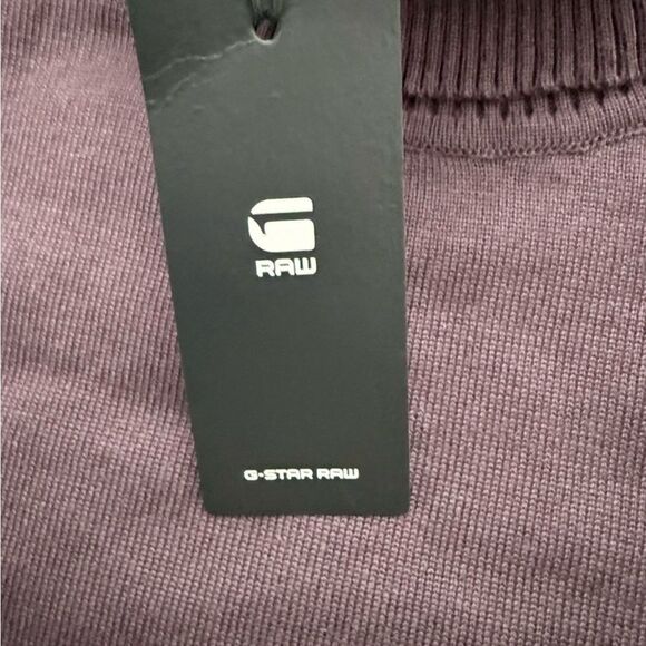 G-Star Raw Core Turtleneck Cotton Fusion Knit Sweater Vineyard Wine Men’s Medium - Picture 5 of 9